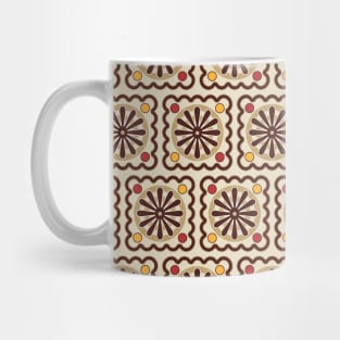 Tiled wheels pattern Mug